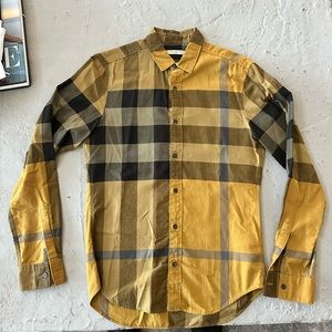 Burberry men’s  casual Long‎ sleeve dress shirt size small